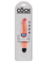 King Cock 7 in. Vibrating Stiffy White Flesh